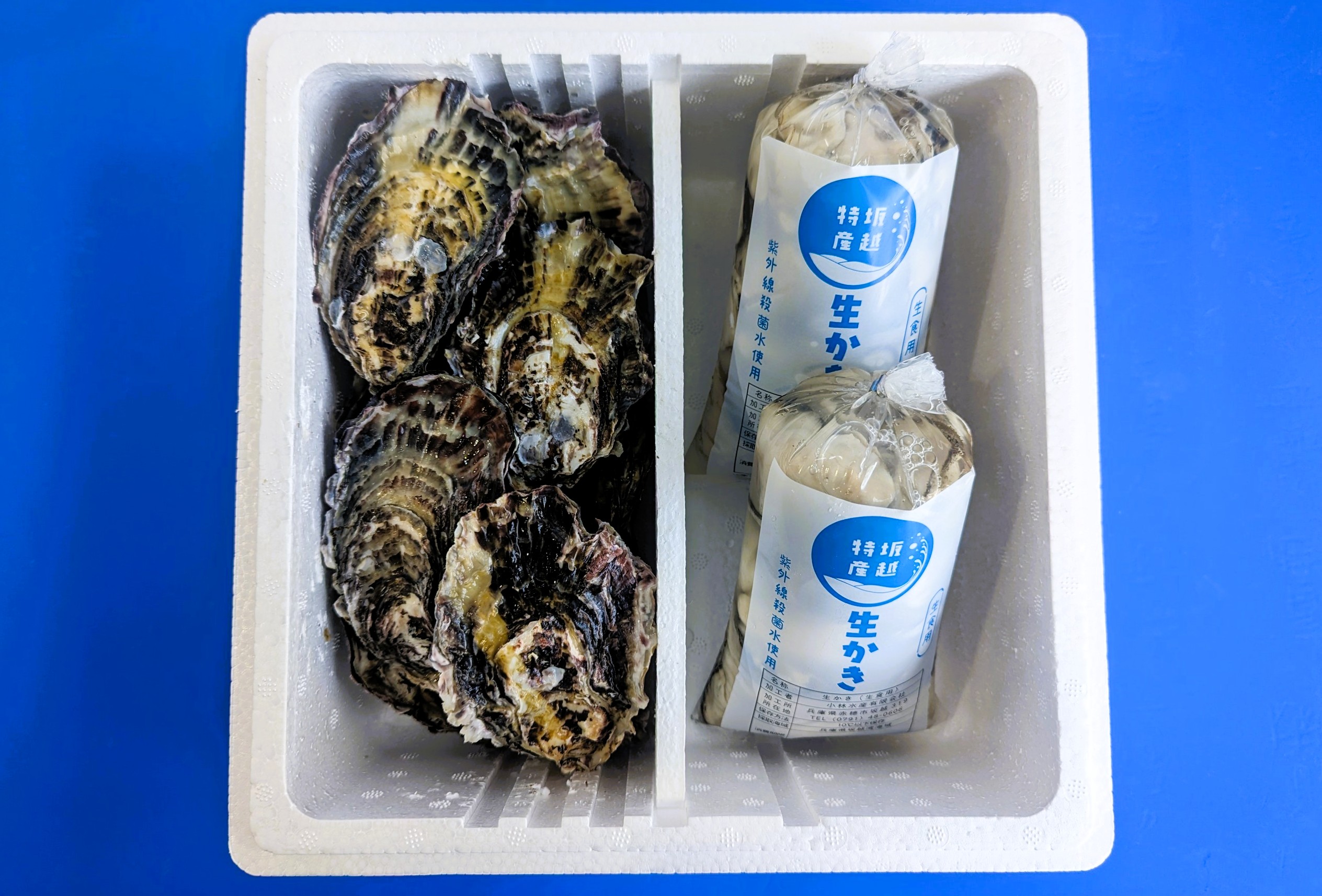 国産むき身　30kg P-1 むき身500g×2 殻付き1.0㎏ | 小林水産オンライン