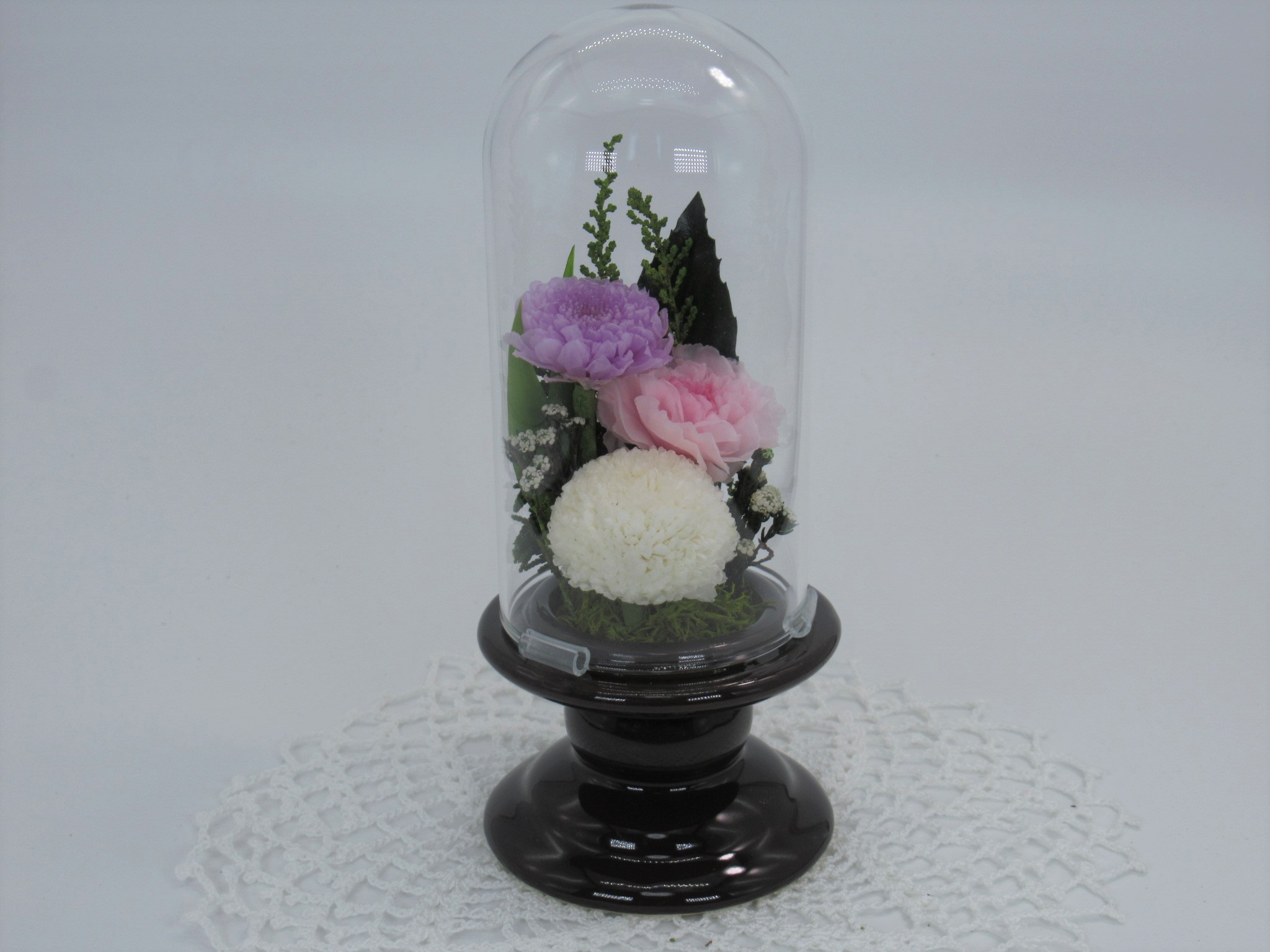 プリザーブドフラワー お供え花 雫 専用化粧箱付 ペット 納骨堂 仏花 紫 ピンク 白 花曜日オンライン