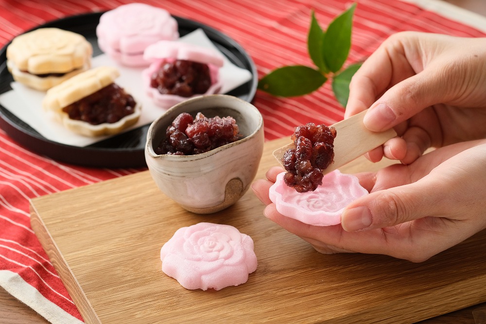 桔梗花香　スイパラ　セット 菓匠福富 ばら最中・薔薇の香り 詰合せ | あみゃーもん