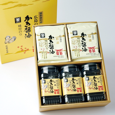 特選かき醬油味付のり詰合せ［箱入り］（特かき角詰合せ-30H） | 広島