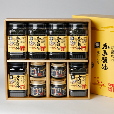 特選かき醤油味付のり・生のり佃煮詰合せ［箱入り］（特かきT-50）