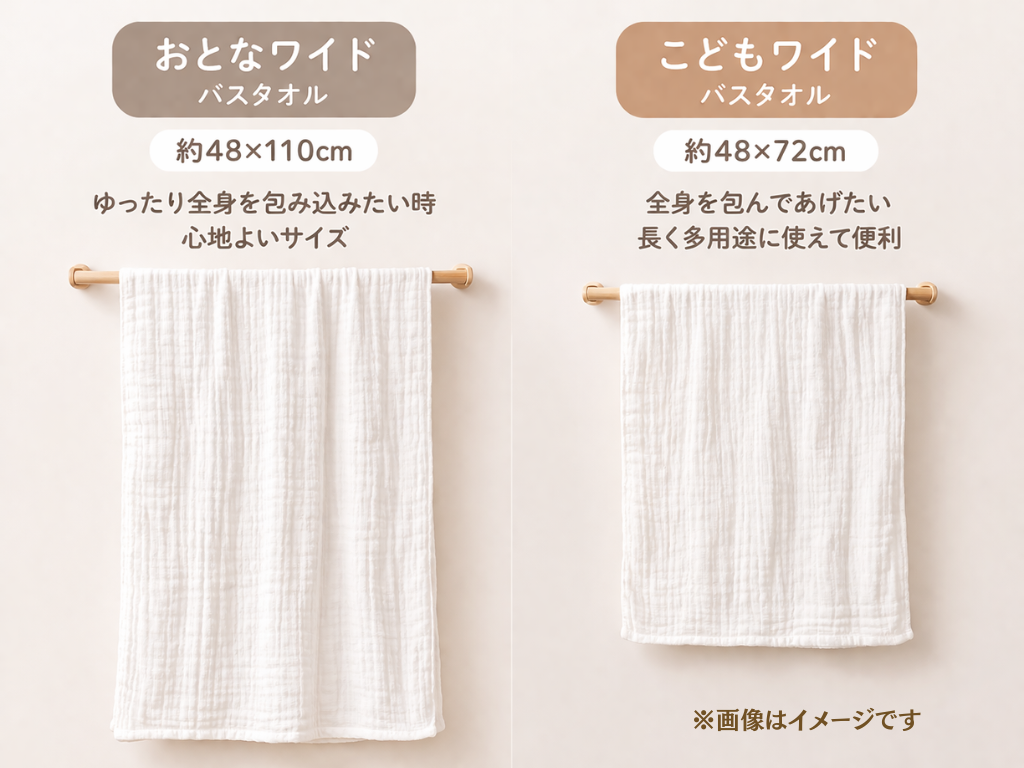 家族で使いやすい2つのサイズ