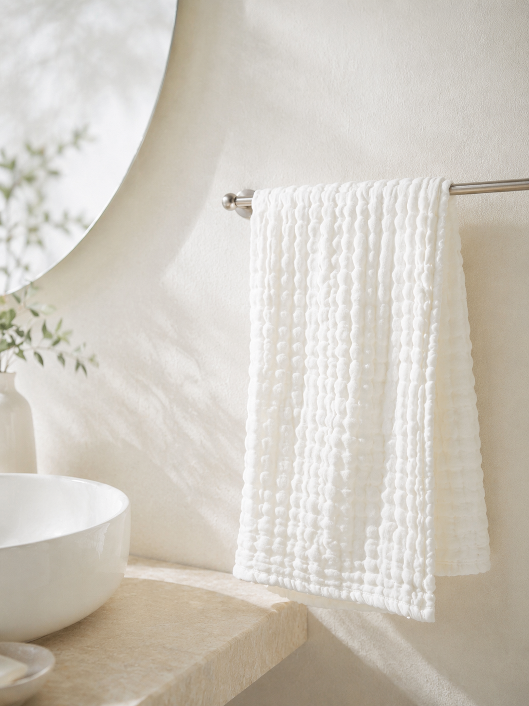 洗面所に掛けた使用シーン