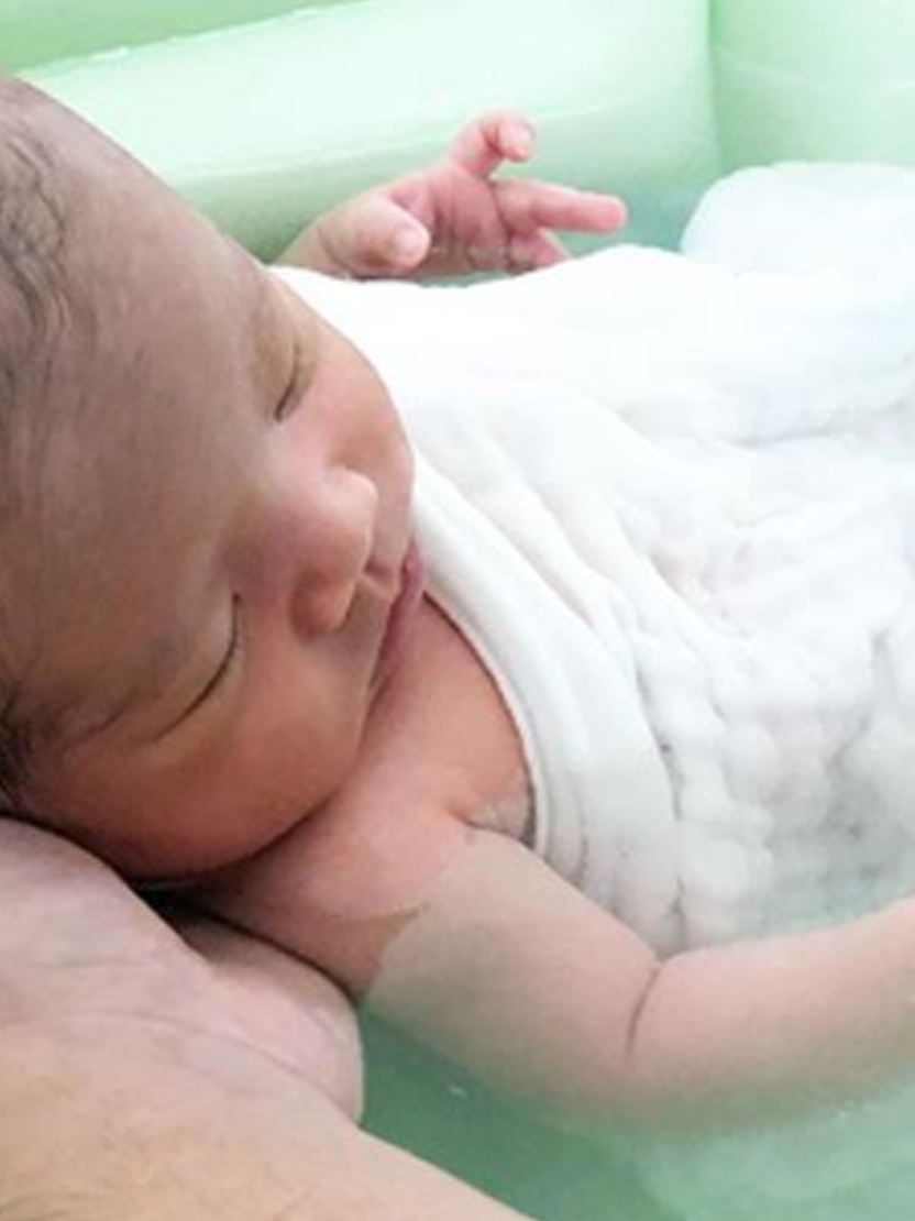 安心している赤ちゃん