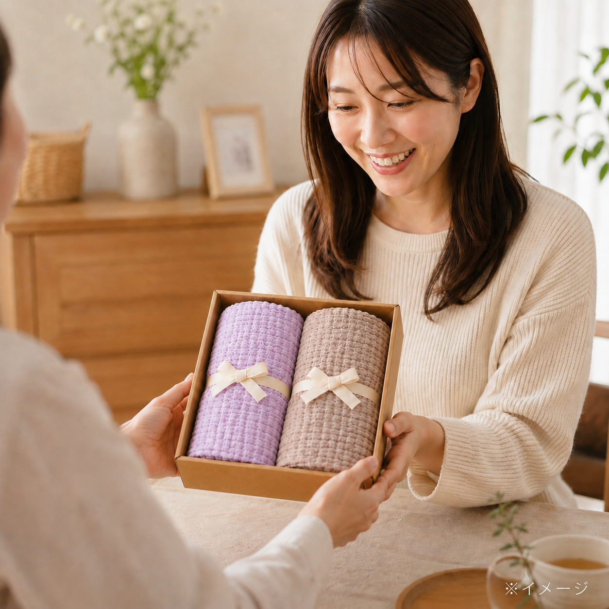 パステルガーゼ おとなスリムバスタオル