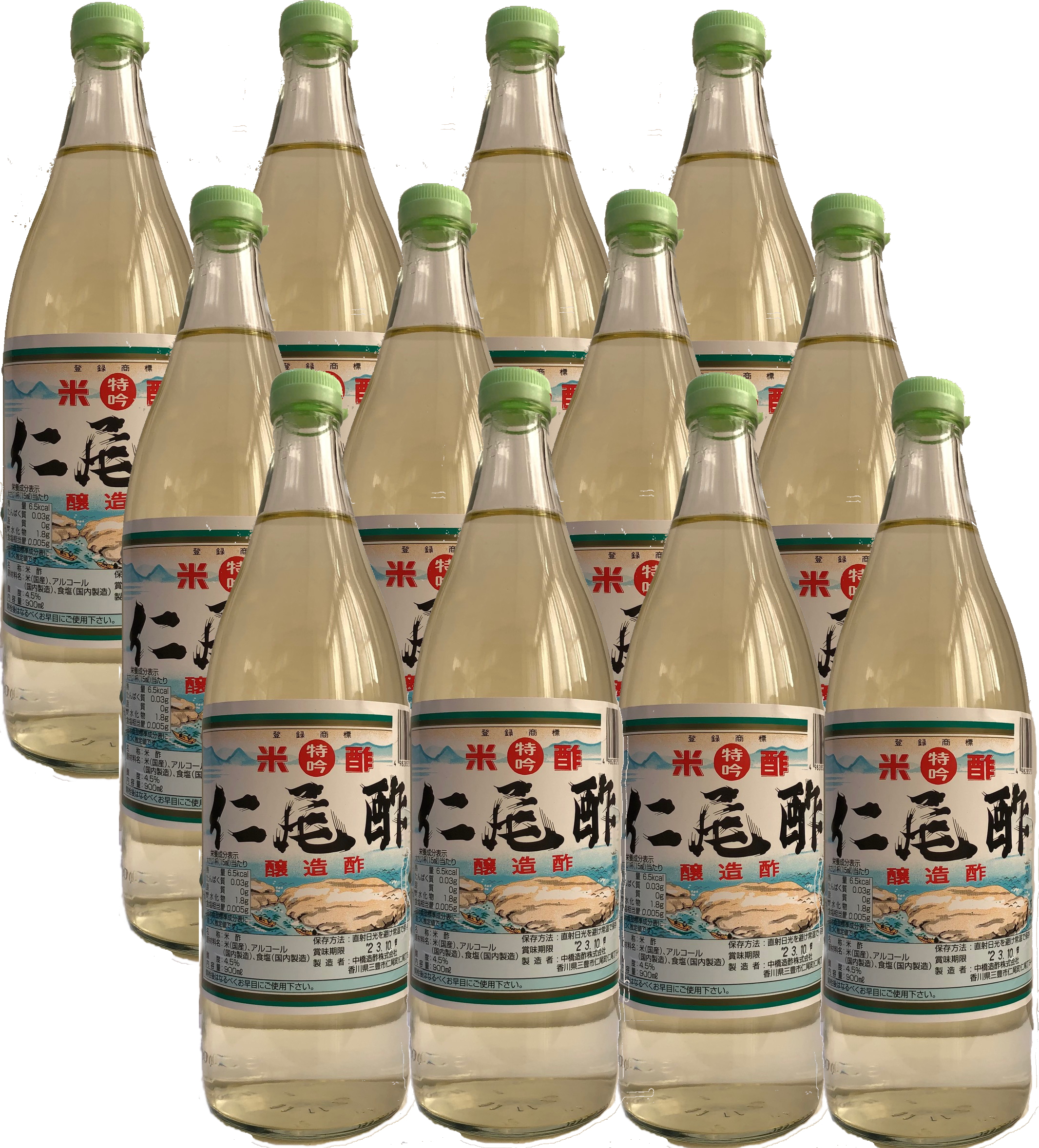 特吟 仁尾酢 五合瓶（900ml）12本 | 「仁尾酢」醸造元