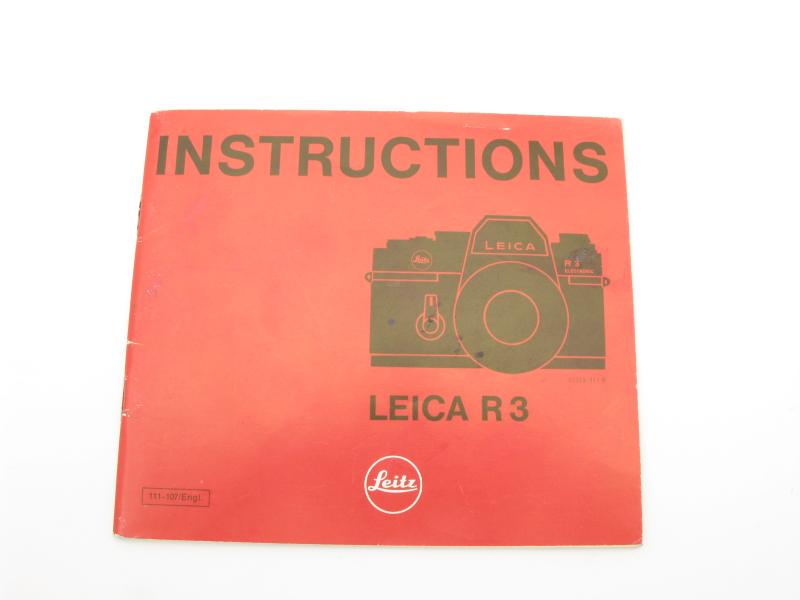 LEICA R3 ボディ シルバー　説明書付き ライカ R3使用説明書(英語版) 中古カメラ・レンズ販売サイト