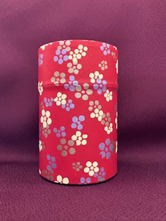 和紙缶100g赤3