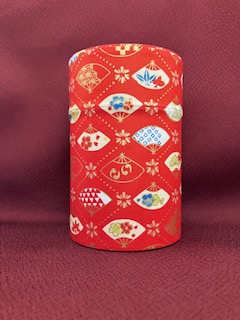 和紙缶100g赤4