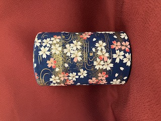 和紙缶100g青3