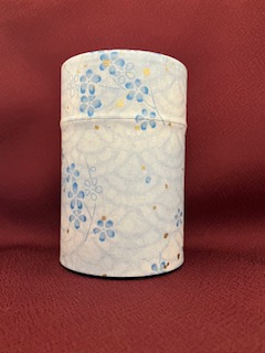 和紙缶100g青9