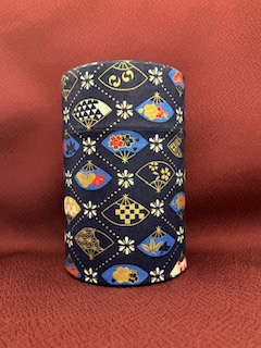 和紙缶100g青10