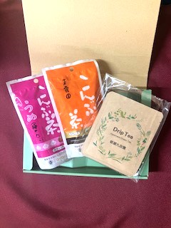 ドリップティー（5袋入&times;1）/スティックこんぶ茶２種　詰合せギフト