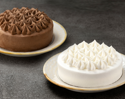 ホワイトクリームケーキ4号＆クリームショコラケーキ4号 | 小岩井農場