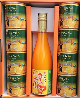 甘夏缶詰8缶+まるたんジュース1本
