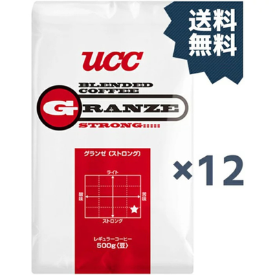 UCC上島珈琲 UCC グランゼストロング(豆) AP500g&times;12個