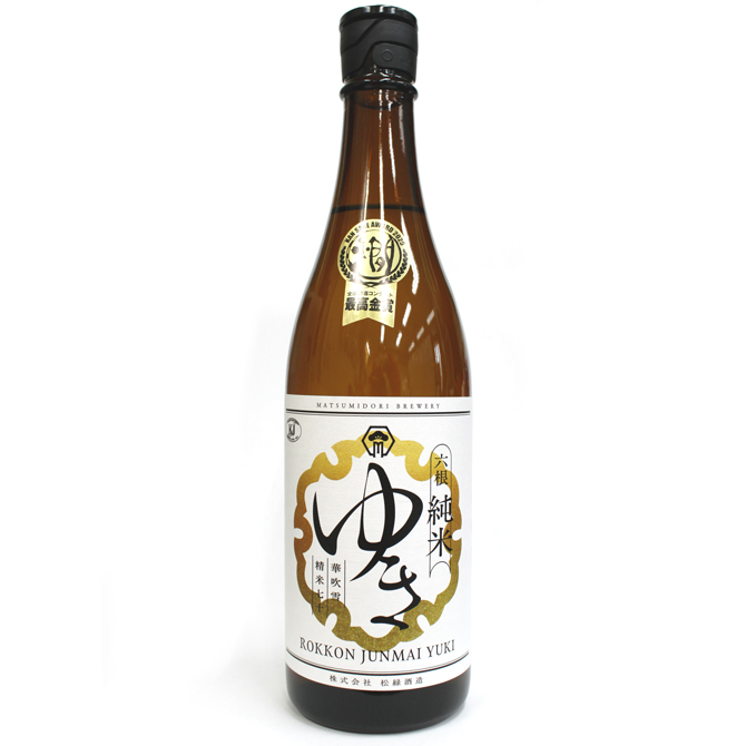 六根 純米 ゆき 720ml [常温・冷蔵] | 津軽弘前市場 ハマダ海産