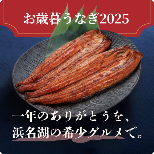 お歳暮うなぎ2025。一年のありがとうを、浜名湖の希少グルメで。