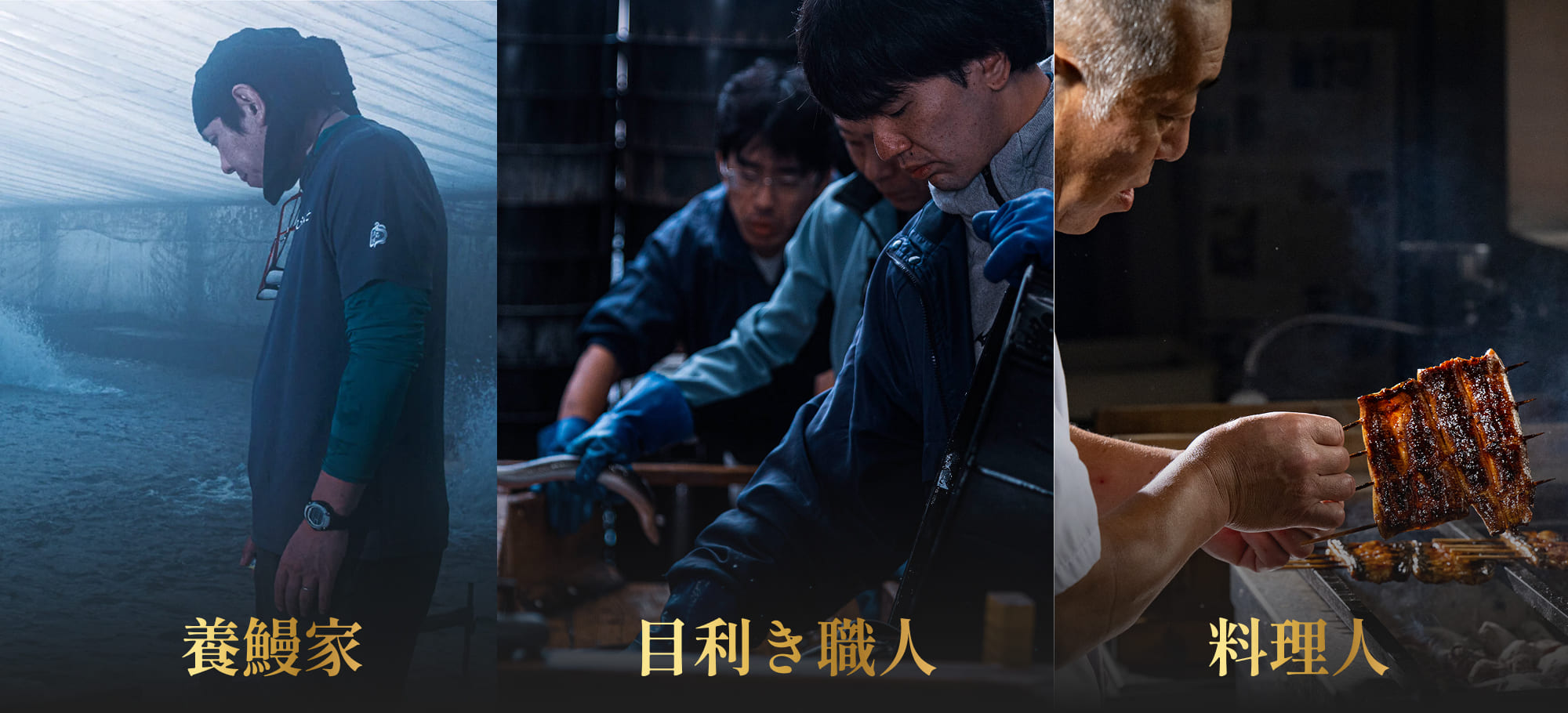 養鰻家・目利き職人・料理人