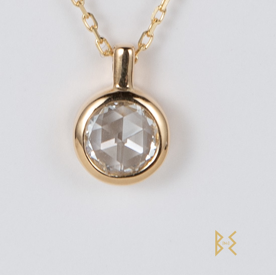 K18金 ローズカットダイヤ0.158ct ペンダント | ジュエリーBEオンライン