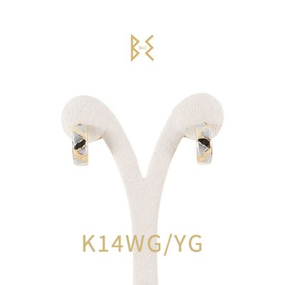 PE K14WG/YG 中折れピアス