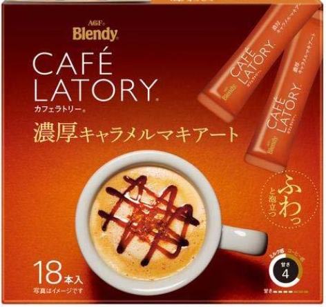 カフェラトリースティック　濃厚キャラメルマキアート　１８P