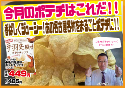 手羽先風味ポテトチップス　120ｇ