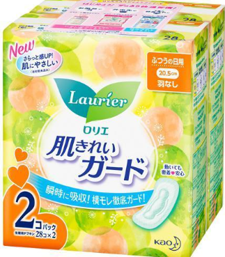 ロリエ　肌きれいガード　昼用　羽なし２８個×２Ｐ