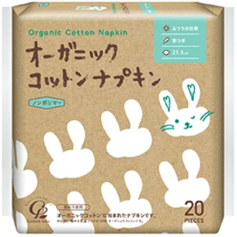 Ｏコットン　ナプキン　２１．５ＣＭ　羽つき２０個