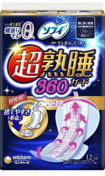 ソフィ　超熟睡ガード３６０１２枚
