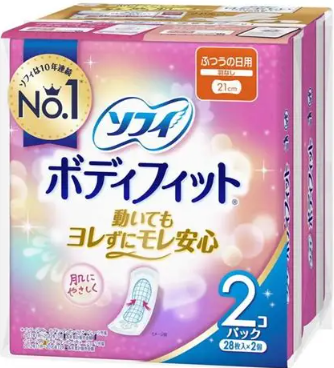 ソフィ　ボディフィット　羽なし　２８枚２個