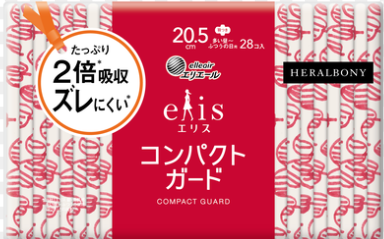 エリス　コンパクトガード　ふつう　羽つき２８枚