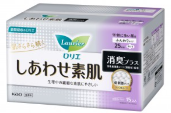 ロリエ　しあわせ素肌　消臭プラス　特に多い昼用２５ｃ１５個