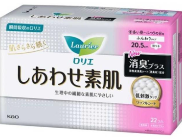 ロリエ　しあわせ素肌　消臭プラス　ふつうの日用２０．２２個
