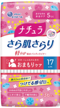 ナチュラさら肌さらり　軽やか吸水ライナー　５ｃｃ３６枚