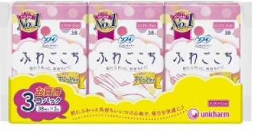 ソフィふわごこち　ピンクロ－ズの香り３８枚×３