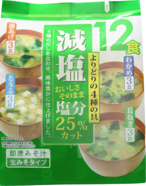 ＮＩＤ　減塩みそ汁アソート１２食