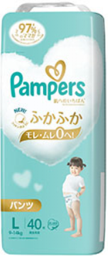 パンパース　肌いちパンツ　ＳＪ　Ｌ４０枚