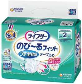 ＬＦのびーるフィットうす型軽快テープ止め