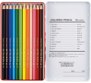 鉛筆ワイド８８０級１２色Ｋ８８０１２ＣＰ