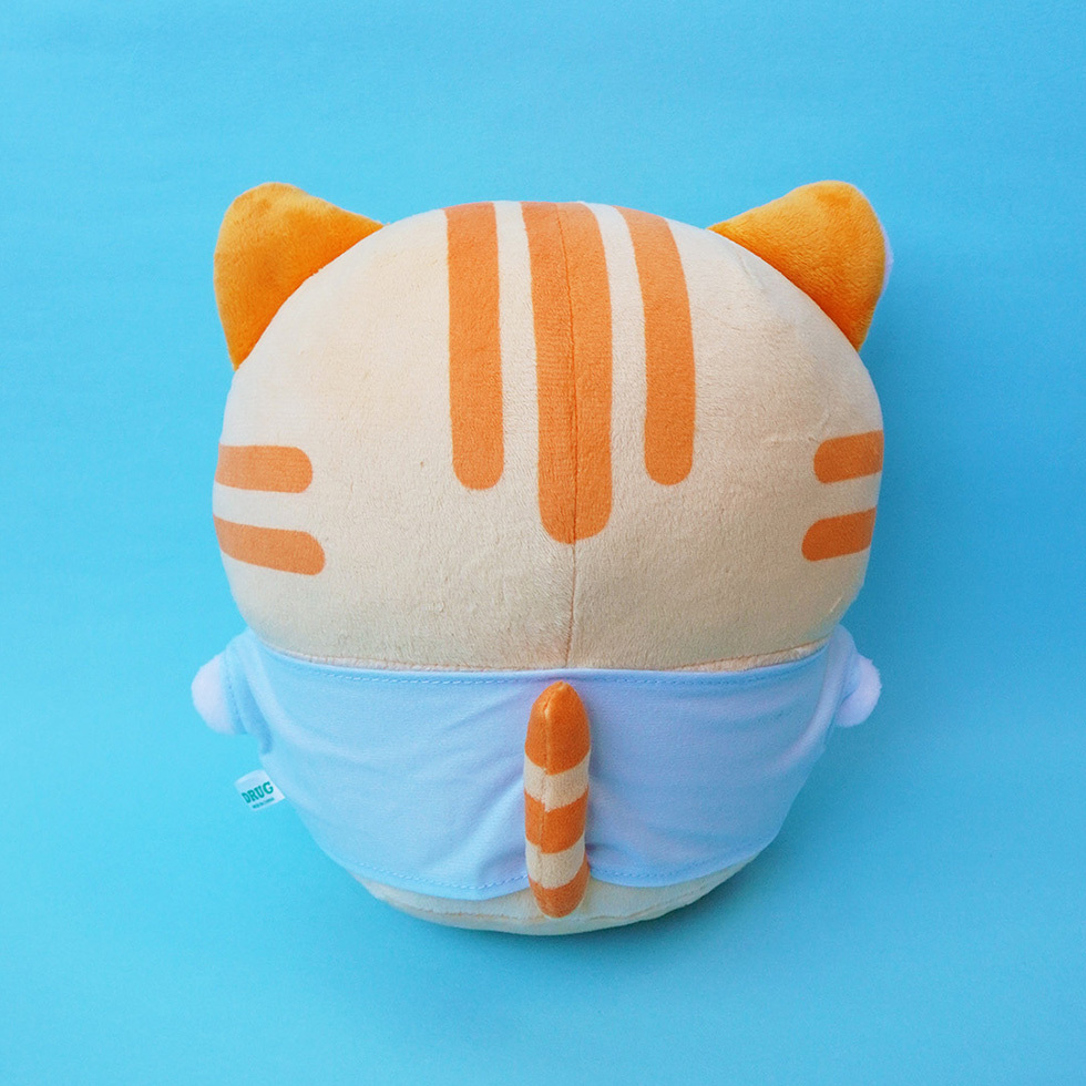 ねこ店長20cmぬいぐるみうしろ側