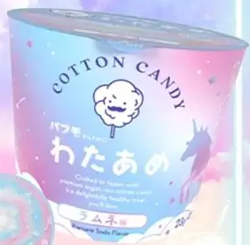 パフモ　ユニコーンわたあめパチパチラムネ味　23ｇ