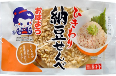 ひきわり納豆せんべい　３枚
