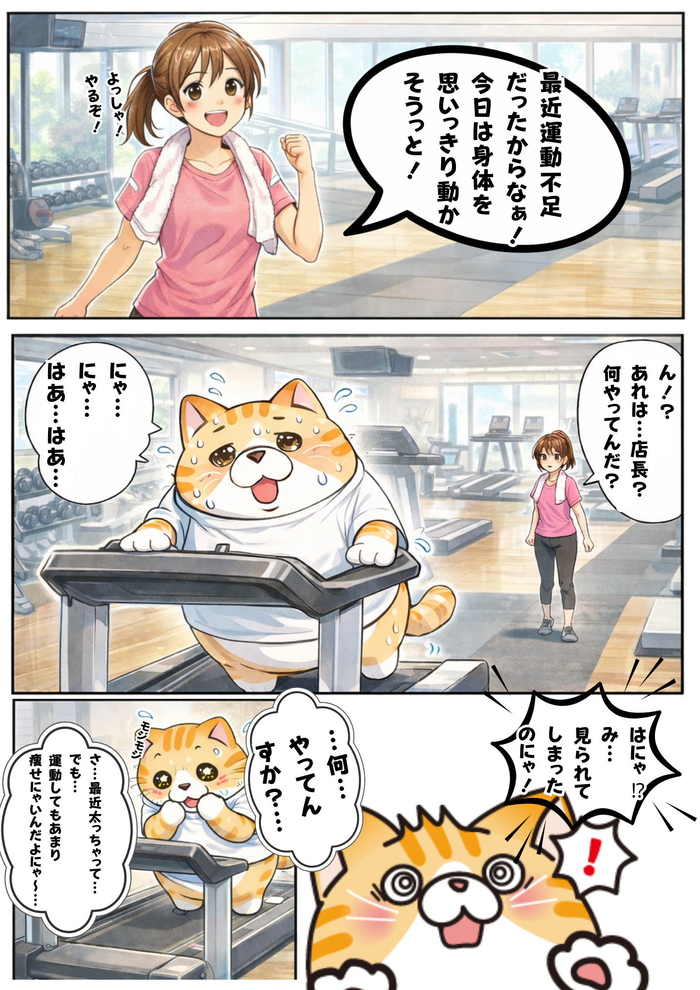 漫画 1ページ目：iBODY マイコミットMCTゼリーの紹介