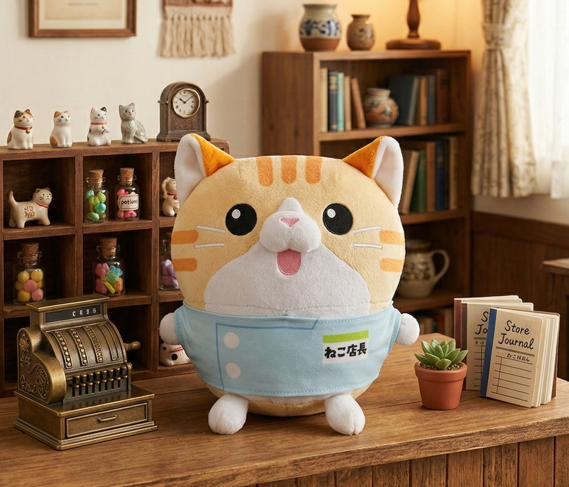 【本日限定値下げ】猫　ぬいぐるみ ねこ店長 20㎝ぬいぐるみ | ハシドラッグOnline