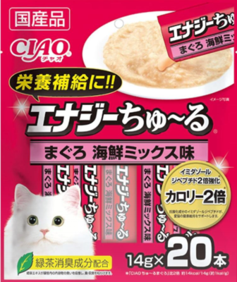 エナジーちゅーる　まぐろ海鮮ミックス味２０本