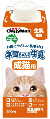 ネコちゃんの牛乳成猫用２００ｍｌ