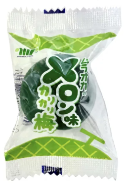 メロン味カリカリ梅 １粒