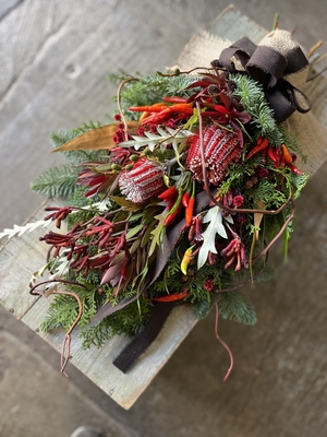 2025クリスマスフレッシュスワッグ