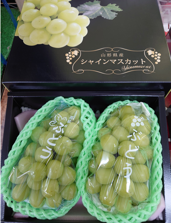 シャ－1 ぶどう「ｼｬｲﾝﾏｽｶｯﾄ」2房入(ｸｰﾙ) | 滝口観光オンライン